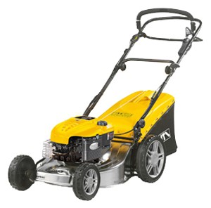 Buy self-propelled lawn mower STIGA Turbo 53 4S BW Inox Rental B online, Photo and Characteristics