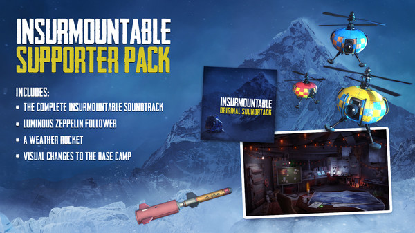 Insurmountable - Supporter Pack DLC Steam CD Key [USD 5.64]