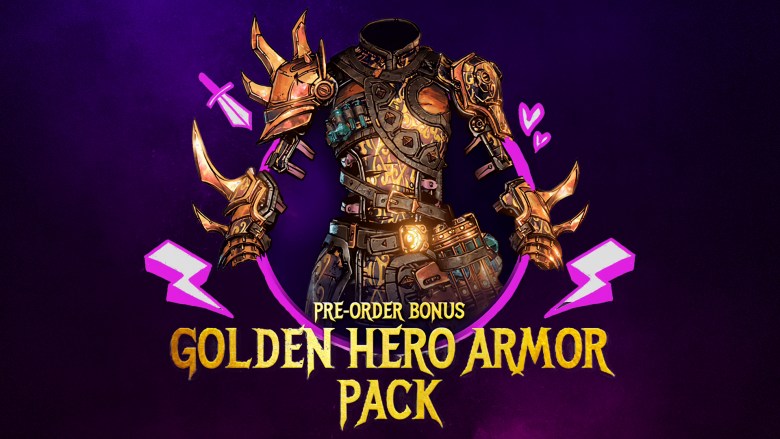 Tiny Tina's Wonderlands - Golden Hero Armor Pack EU Epic Games CD Key [USD 1.34]