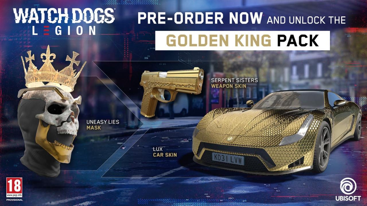 Watch Dogs: Legion - Golden King Pack DLC EU Xbox Series X|S CD Key [USD 1.36]