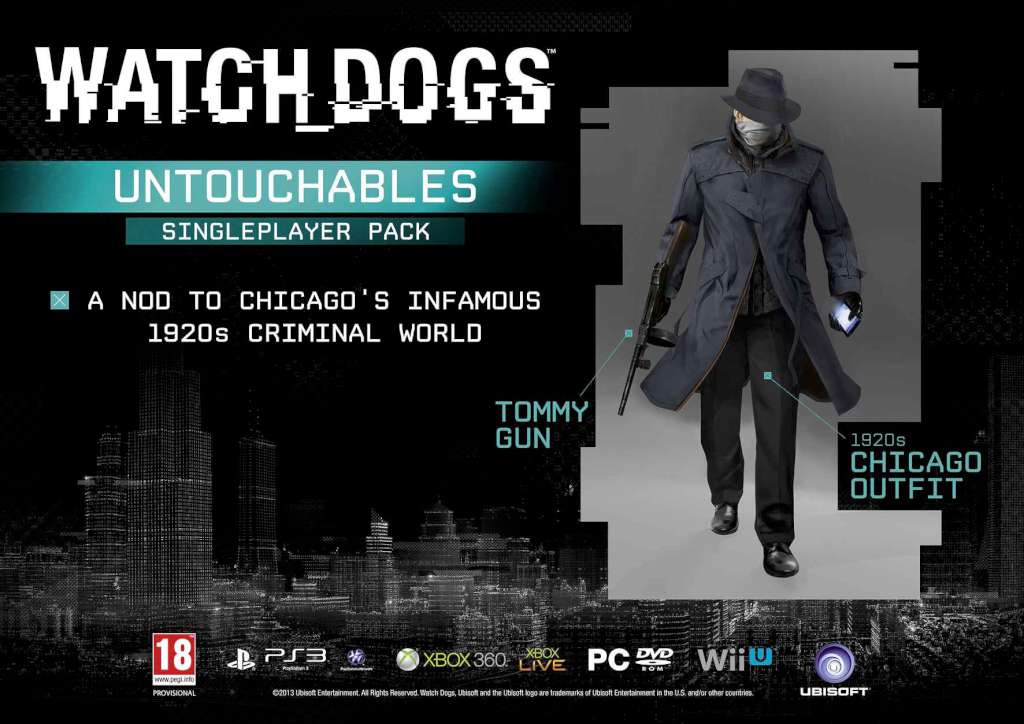 Watch Dogs - Untouchables, Club Justice and Cyberpunk Packs DLC EU Ubisoft Connect CD Key [USD 1.57]