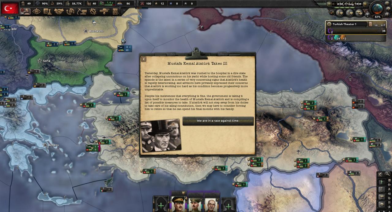 Hearts of Iron IV - Battle for the Bosporus DLC Steam Altergift [USD 12.64]