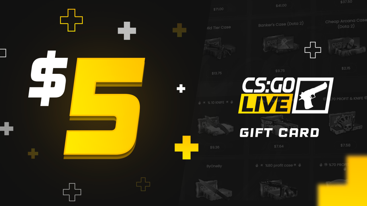 CSGOLive 5 USD Gift Card [USD 5.85]