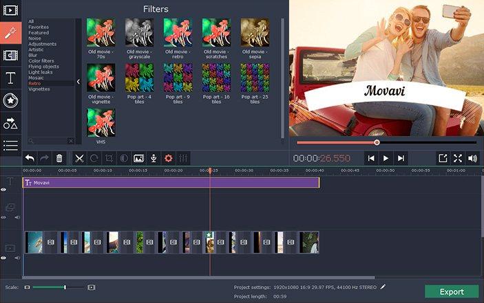 Movavi Video Editor 15 Key (Lifetime / 1 PC) [USD 18.43]