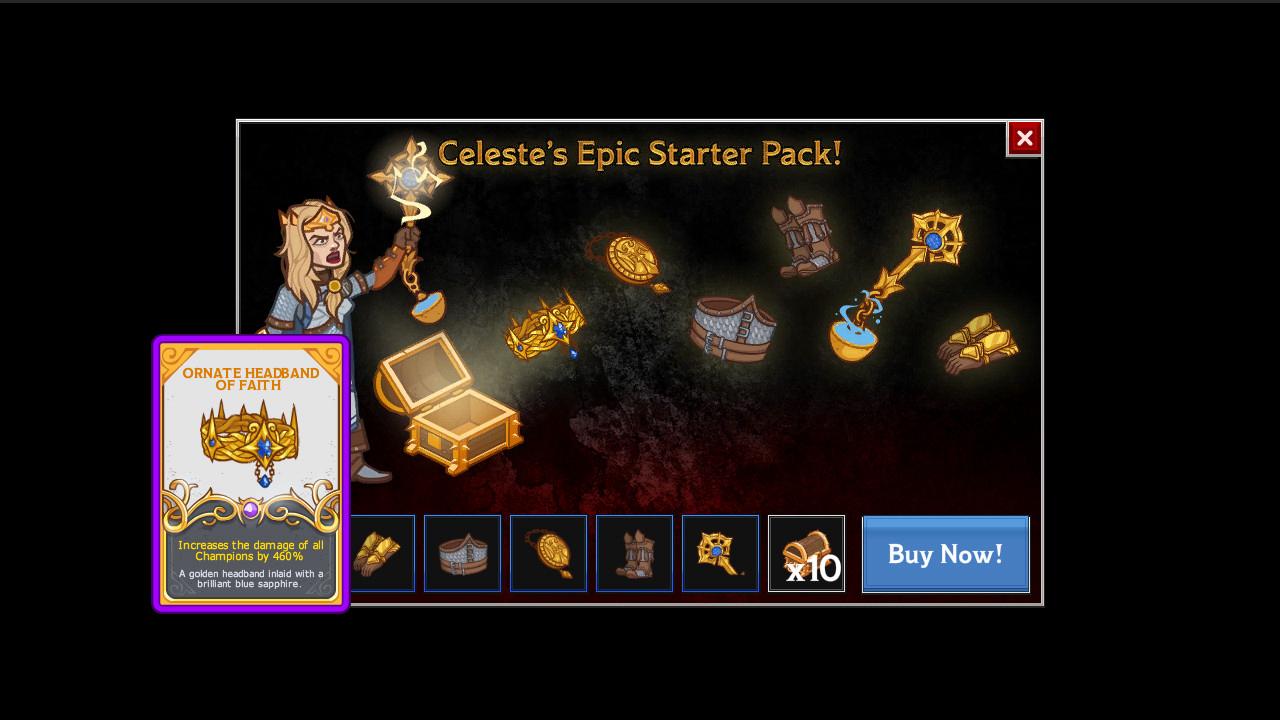 Idle Champions of the Forgotten Realms - Celeste's Starter Pack DLC Steam CD Key [USD 0.43]