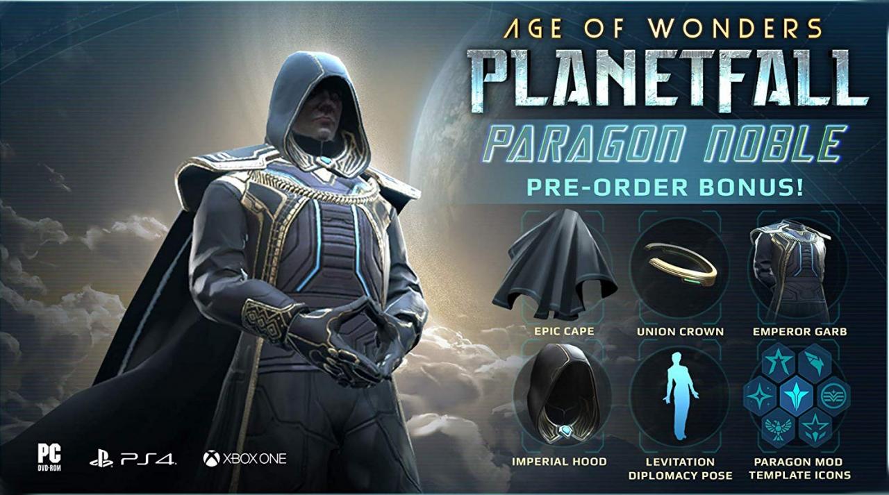 Age of Wonders: Planetfall - Paragon Set DLC Steam CD Key [USD 11.28]