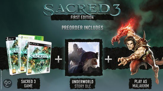Sacred 3 First Edition EU Steam CD Key [USD 2.24]