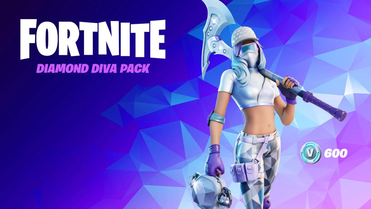 Fortnite - The Diamond Diva Pack DLC EU XBOX One / Xbox Series X|S CD Key [USD 260.13]