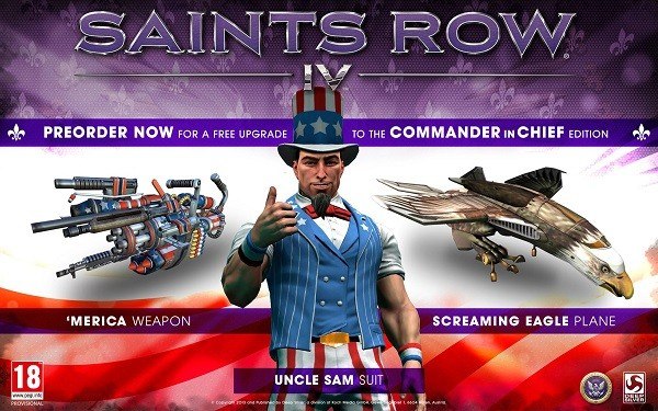Saints Row IV Commander in Chief Edition US Steam CD Key [USD 6.77]