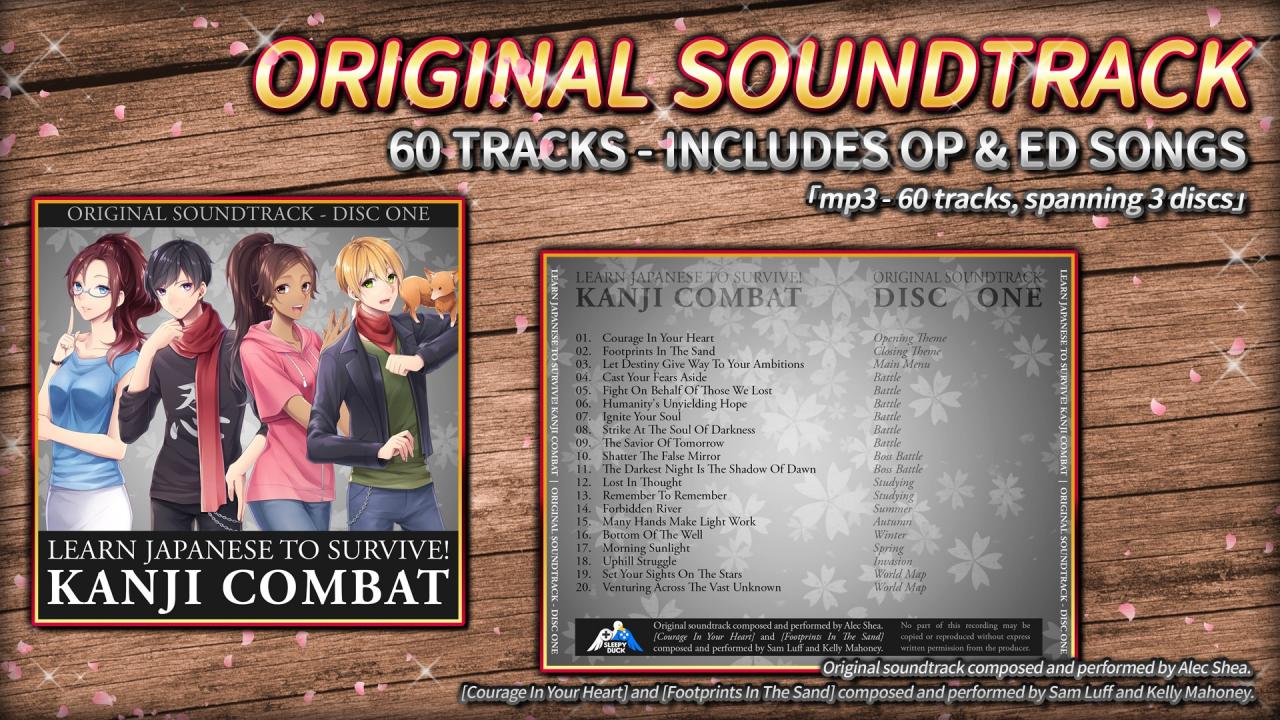 Learn Japanese To Survive! Kanji Combat - Original Soundtrack DLC Steam CD Key [USD 0.32]