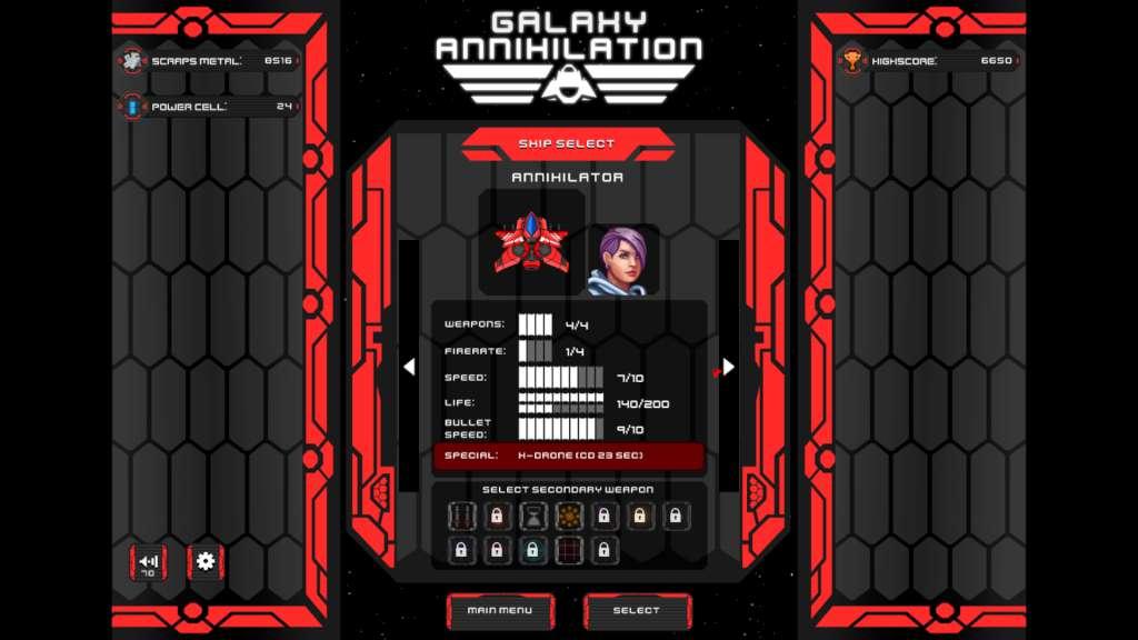 Galaxy Annihilation Steam CD Key [USD 2.81]