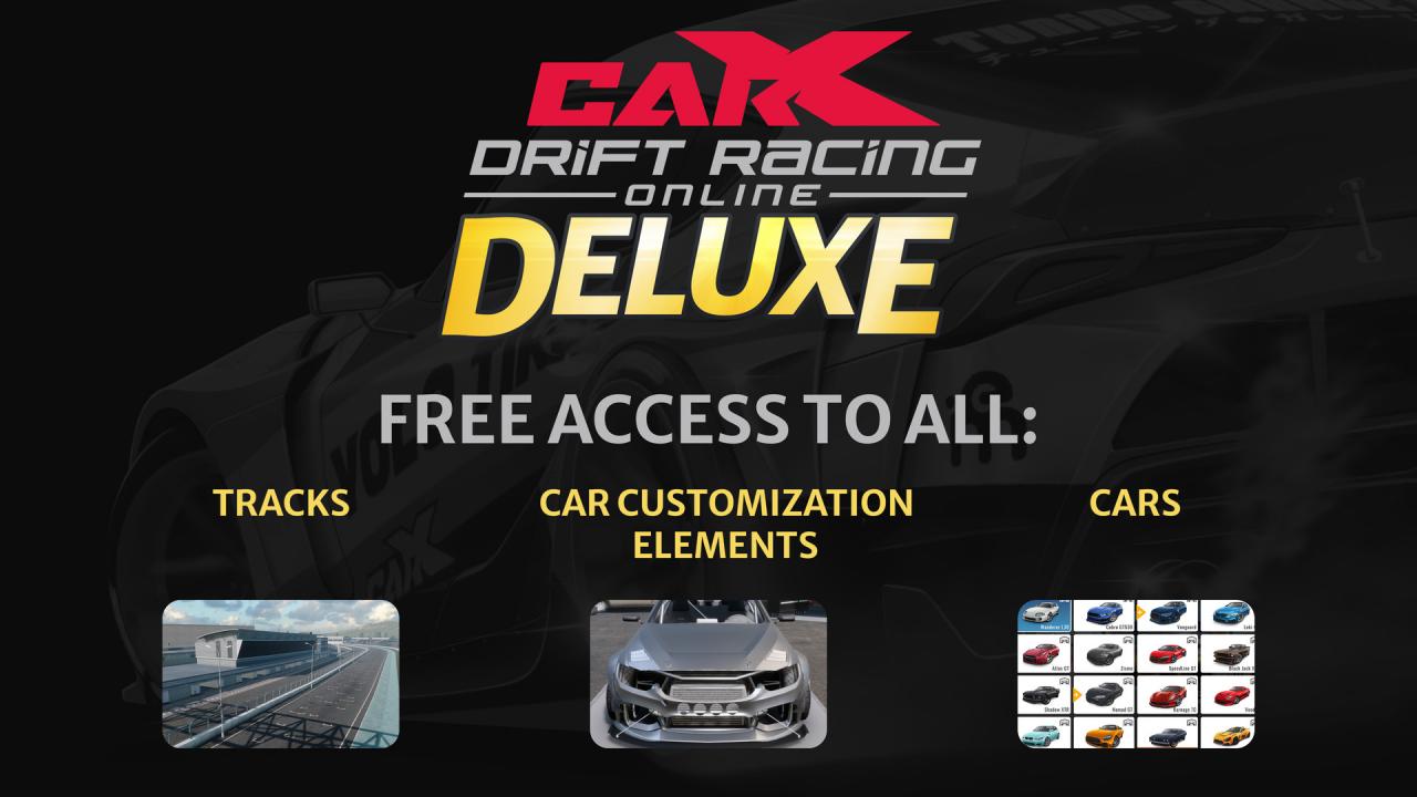 CarX Drift Racing Online - Deluxe DLC Steam Altergift [USD 25.21]