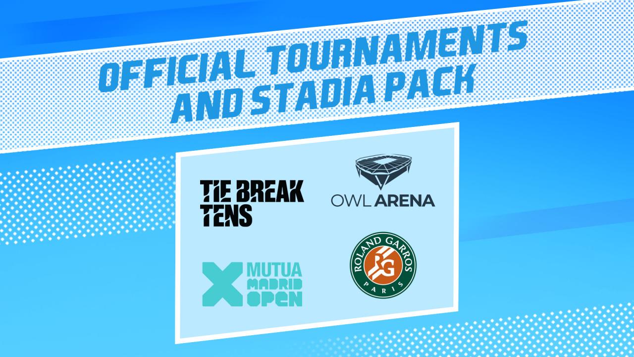 Tennis World Tour 2 - Official Tournaments and Stadia Pack DLC Steam CD Key [USD 10.16]