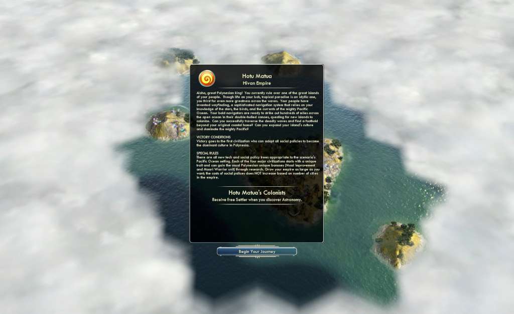 Sid Meier's Civilization V - Polynesian Civilization Pack DLC Steam CD Key [USD 2.71]