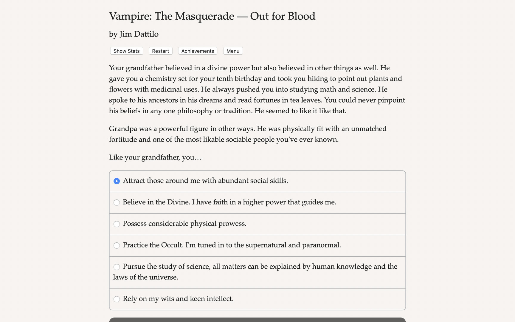 Vampire: The Masquerade - Out for Blood Steam CD Key [USD 8.36]