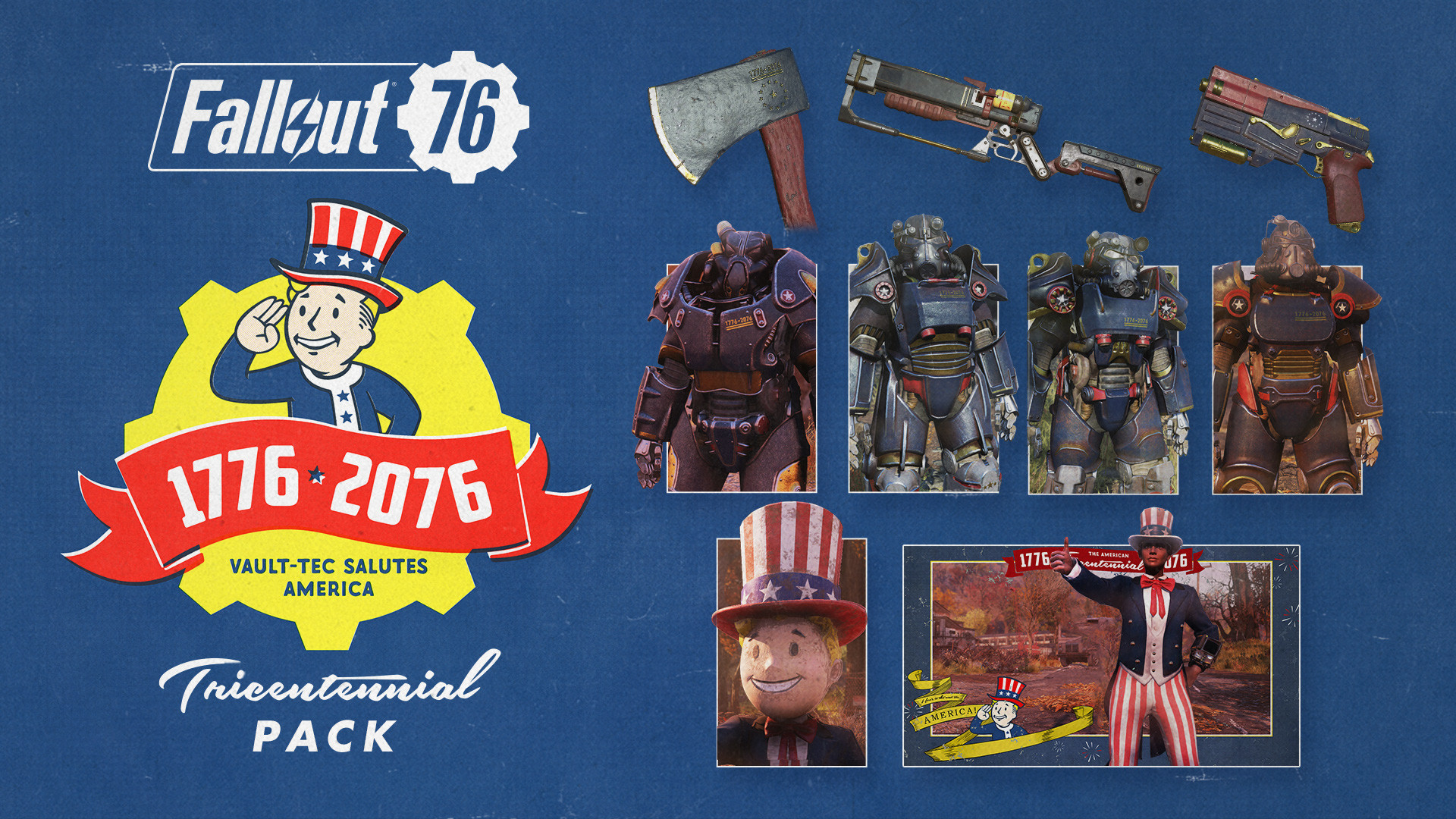 Fallout 76 - Tricentennial Pack DLC Steam CD Key [USD 5.65]