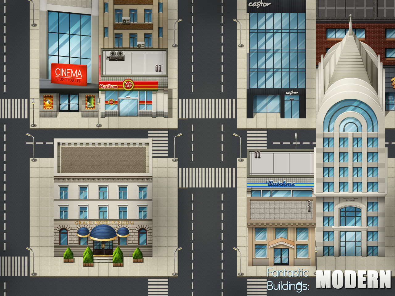 RPG Maker VX - Ace Fantastic Buildings: Modern DLC EU Steam CD Key [USD 5.07]