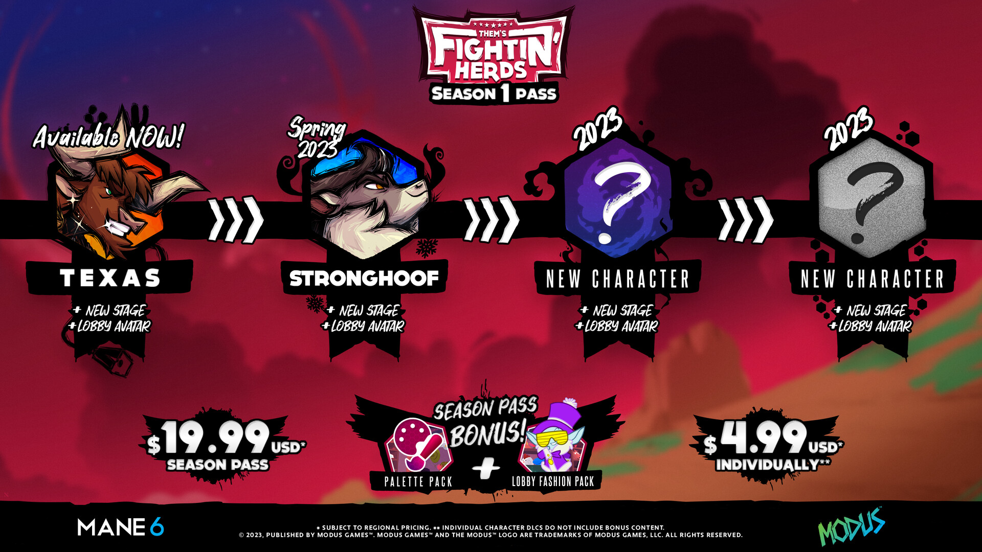 Them's Fightin' Herds - Season 1 Pass DLC Steam CD Key [USD 16.92]