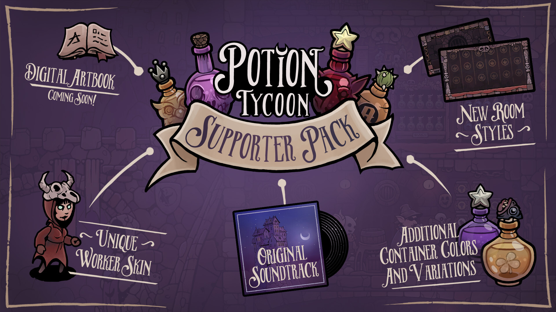 Potion Tycoon - Supporter Pack DLC Steam CD Key [USD 7.88]