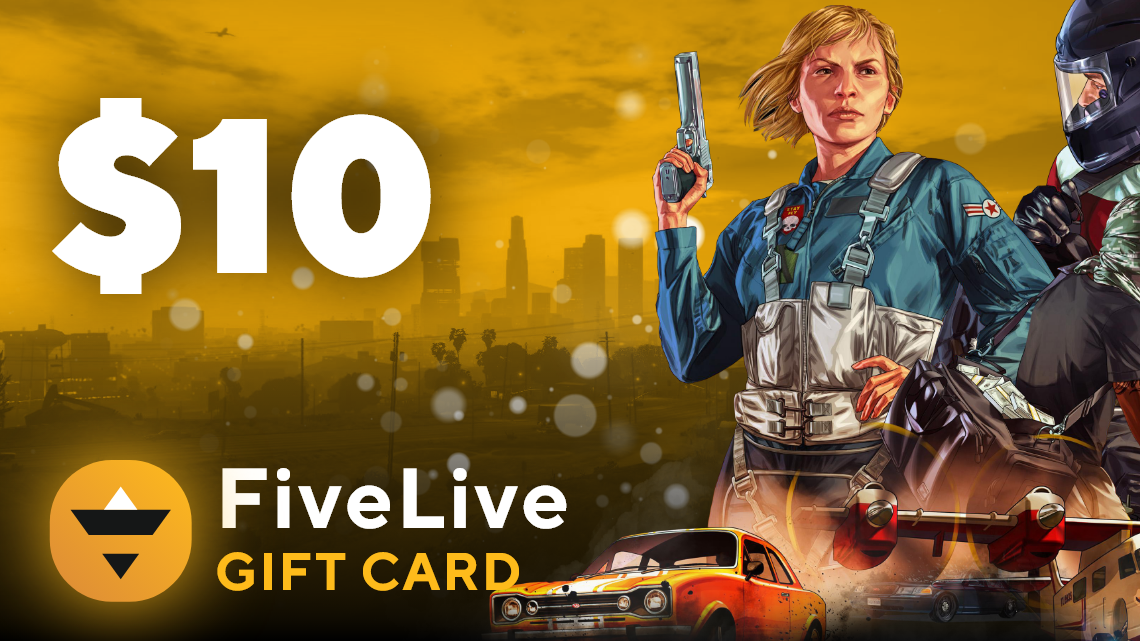 FiveLive $10 Gift Card [USD 9.94]