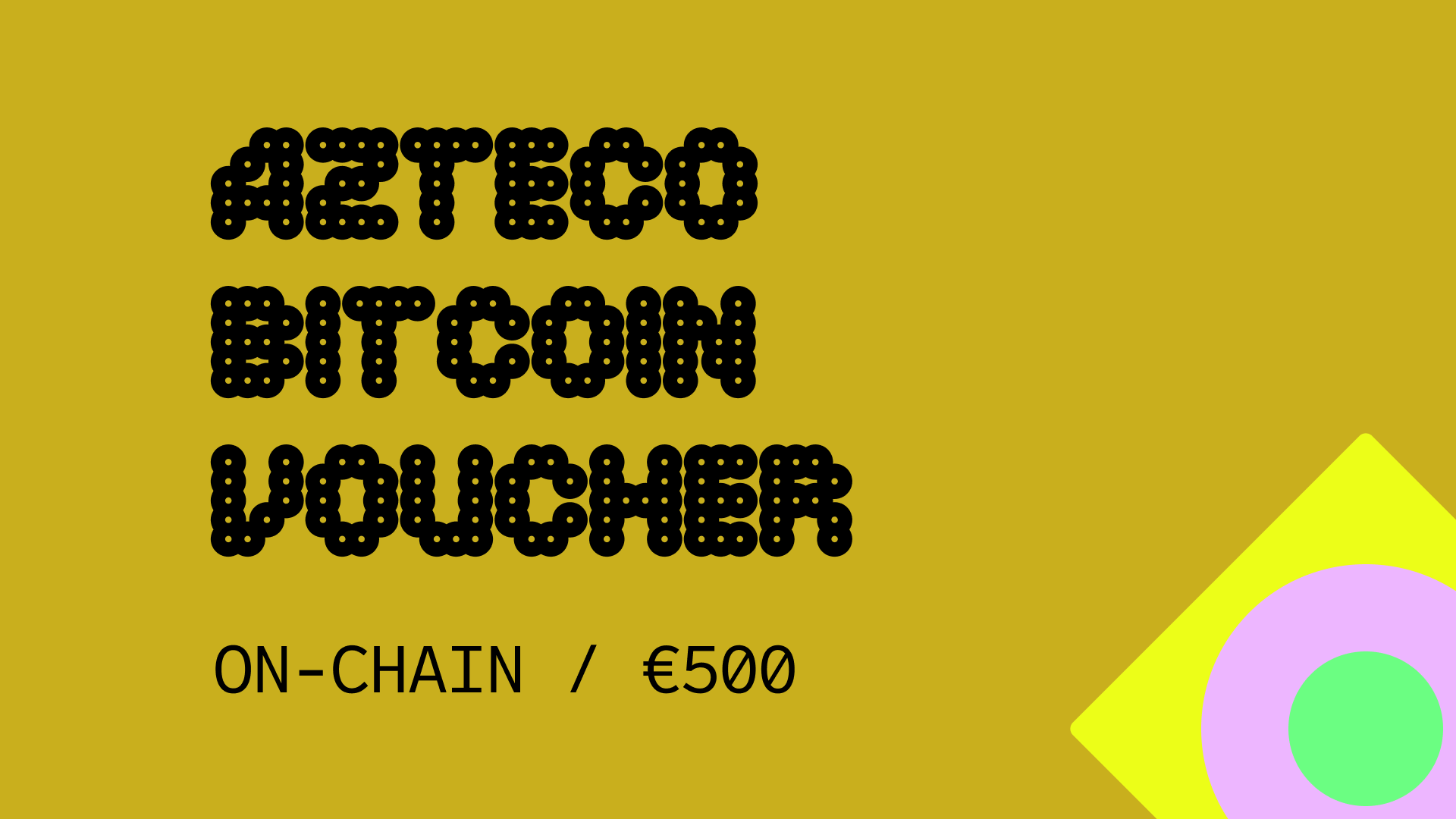 Azteco Bitcoin On-Chain €500 Voucher [USD 564.98]