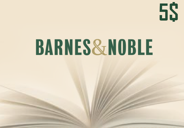 Barnes and Noble $5 Gift Card US [USD 3.38]