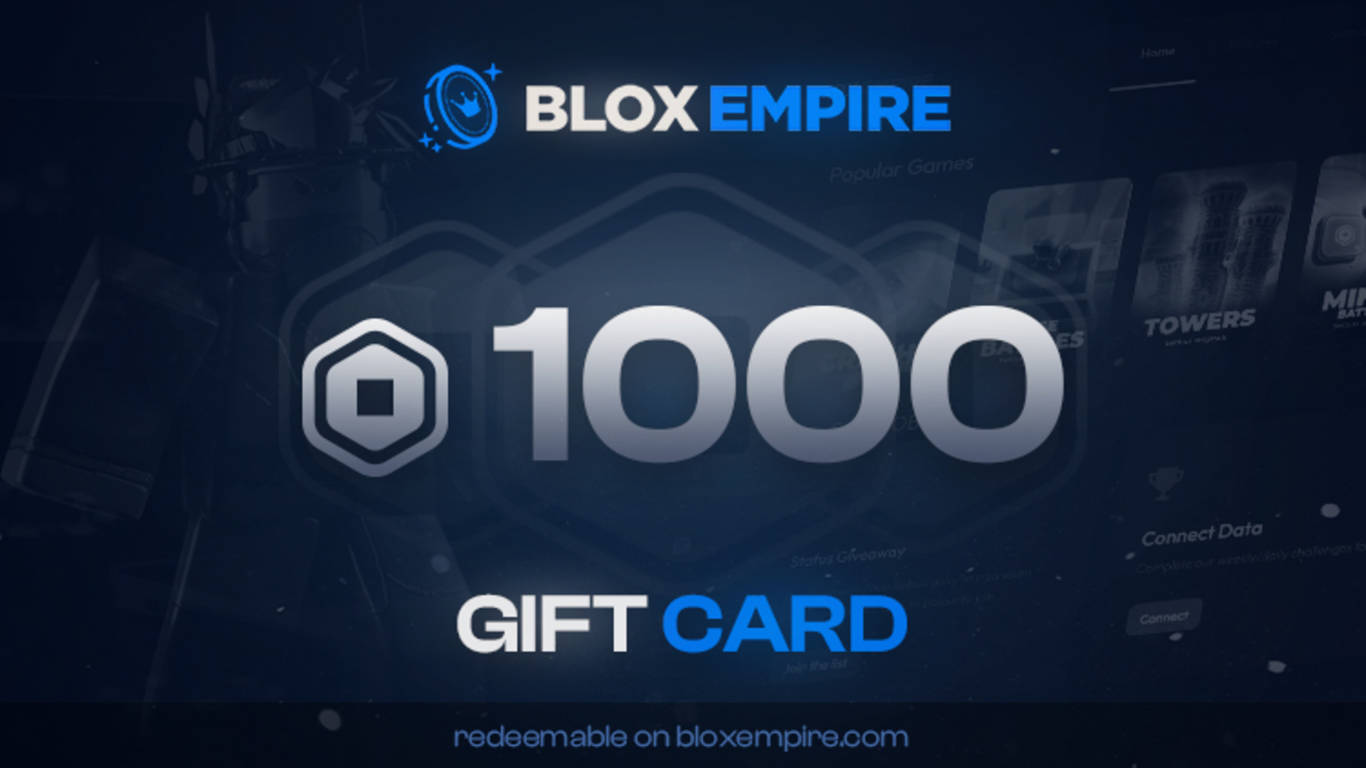 Bloxempire 1,000 Balance Gift Card [USD 2.76]
