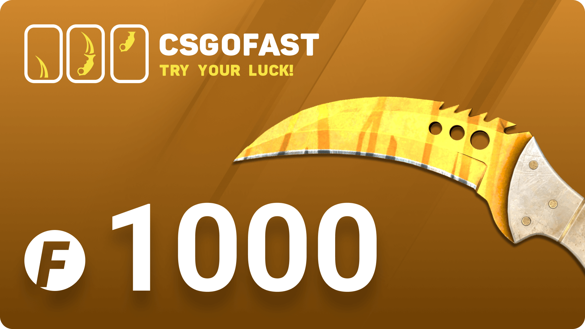 CSGOFAST 1000 Fast Coins Gift Card [USD 695.26]