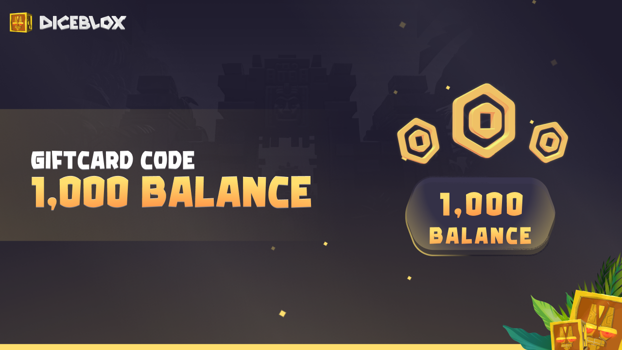 Diceblox 1.000 Balance Gift Card [USD 3.16]