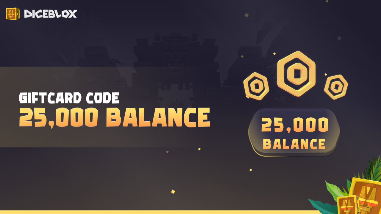 Diceblox 25.000 Balance Gift Card [USD 76.45]
