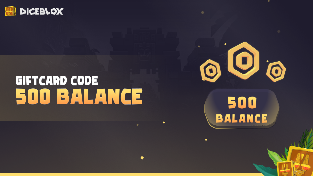 Diceblox 500 Balance Gift Card [USD 1.64]