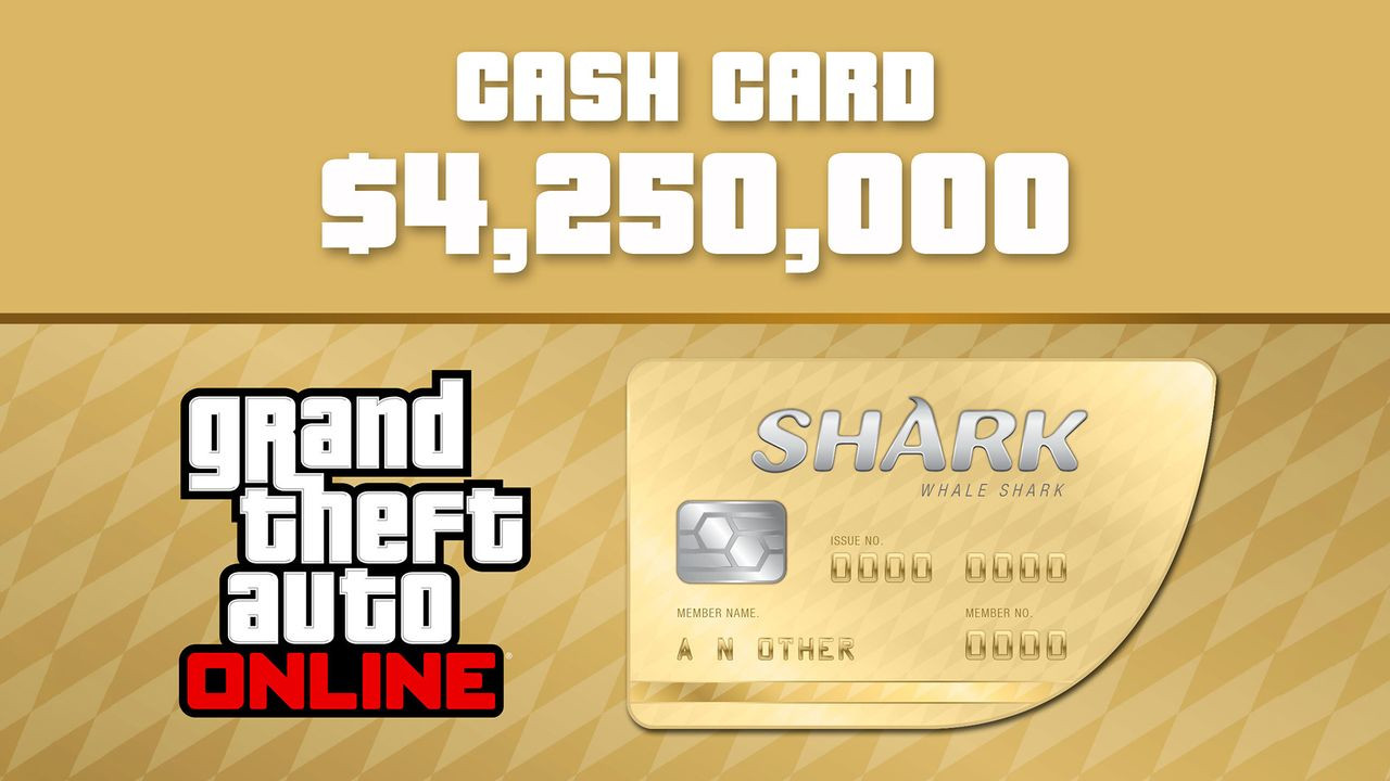Grand Theft Auto Online - $4,250,000 The Whale Shark Cash Card PC Activation Code [USD 18.11]