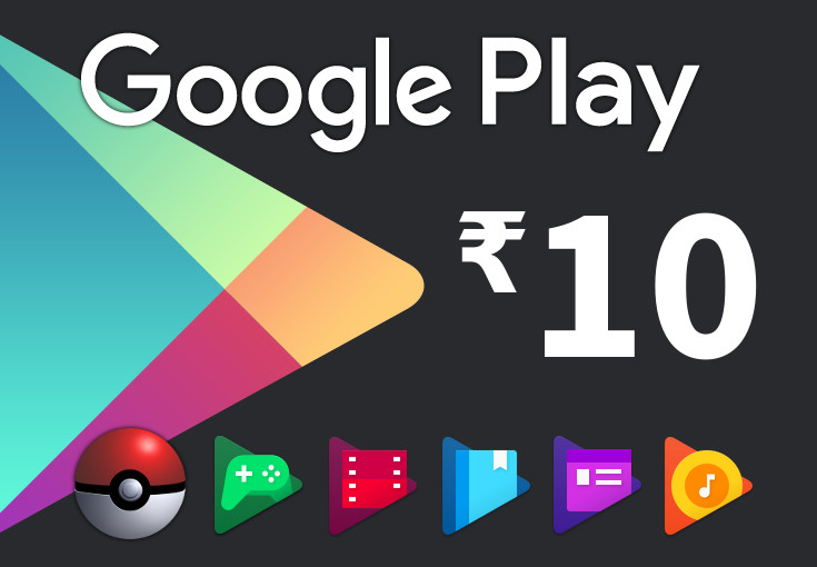 Google Play ₹10 IN Gift Card [USD 0.47]