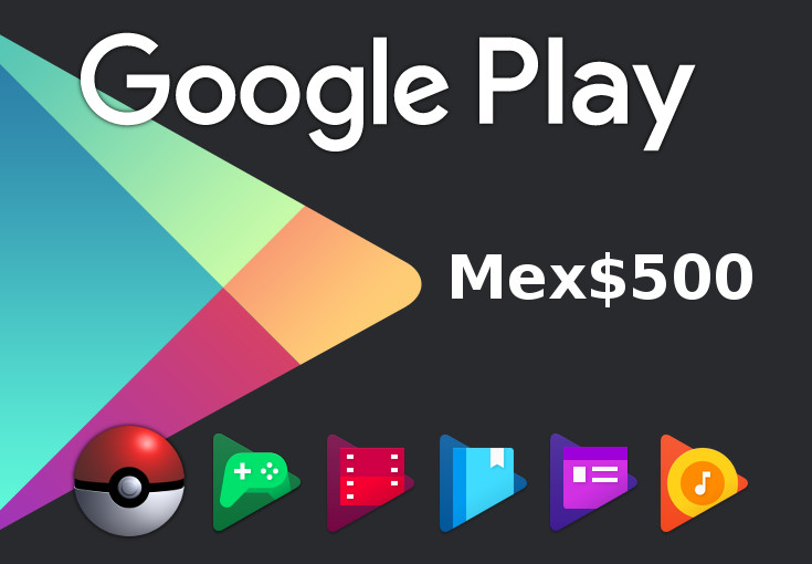 Google Play Mex$500 MXN Gift Card [USD 36.1]