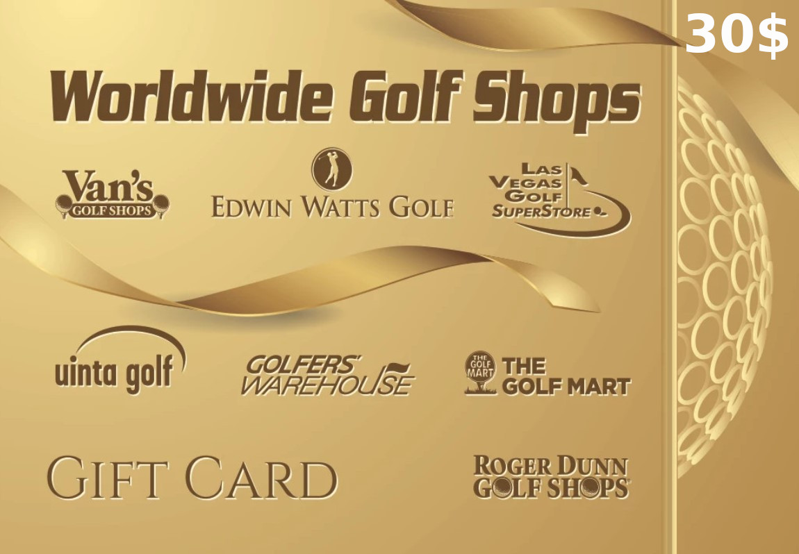 Worldwide Golf Shops $30 Gift Card US [USD 22.6]