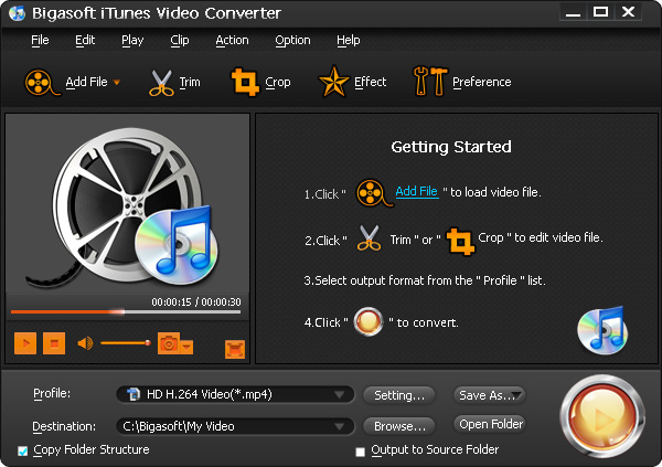 Bigasoft iTunes Video Converter PC CD Key [USD 5.03]