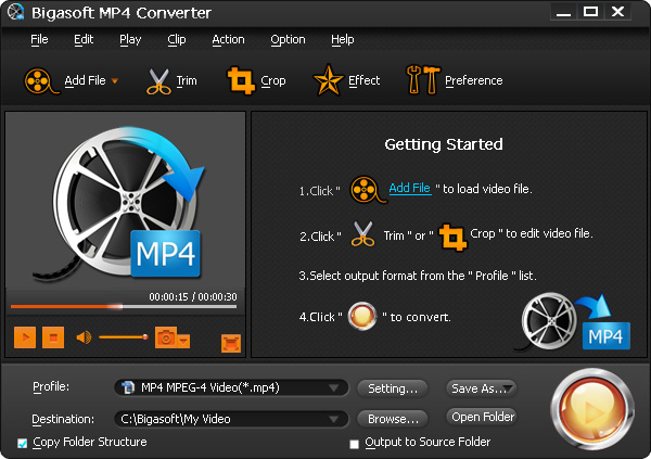 Bigasoft MP4 Converter PC CD Key [USD 5.03]