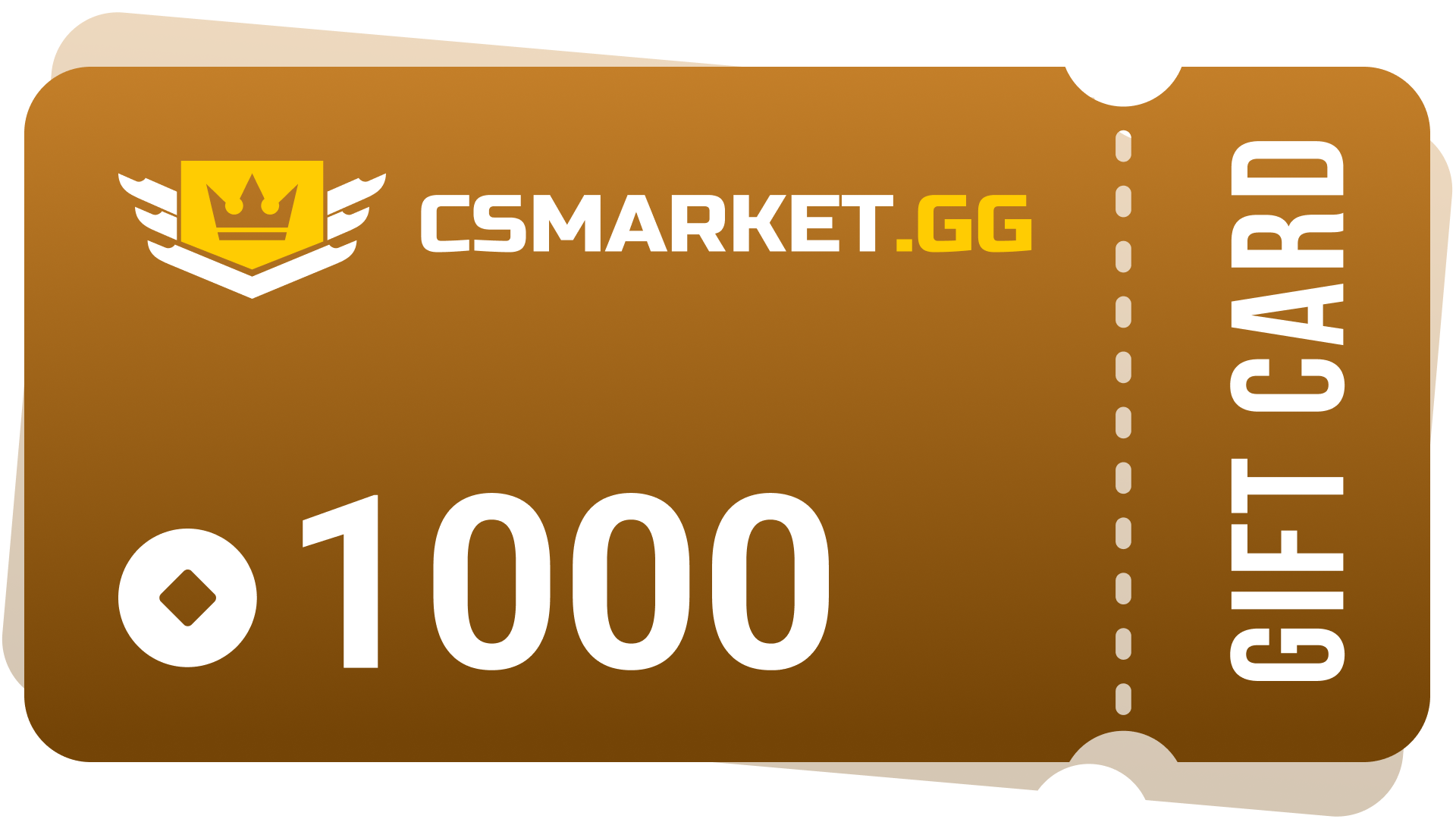 CSMARKET.GG 1000 Gems Gift Card [USD 669.33]
