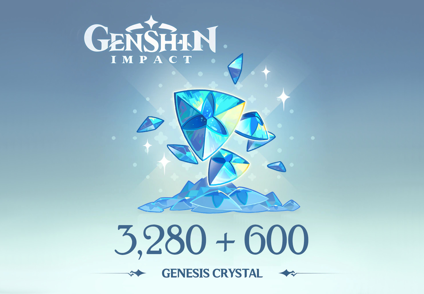 Genshin Impact - 3,280 + 600 Genesis Crystals Reidos Voucher [USD 53.39]