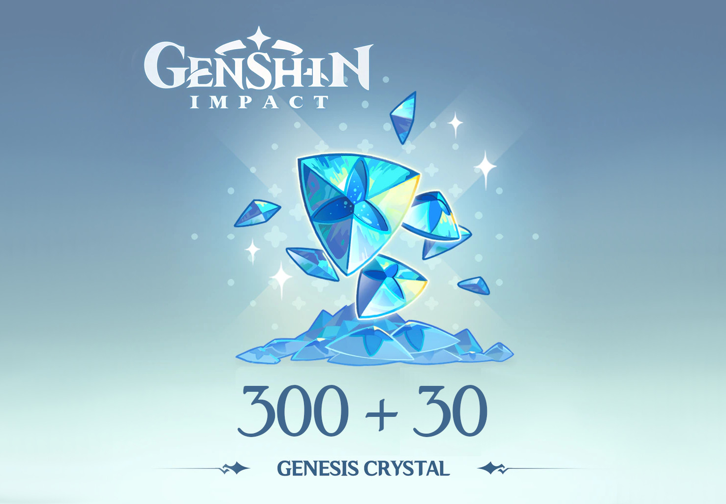 Genshin Impact - 300 + 30 Genesis Crystals Reidos Voucher [USD 5.37]