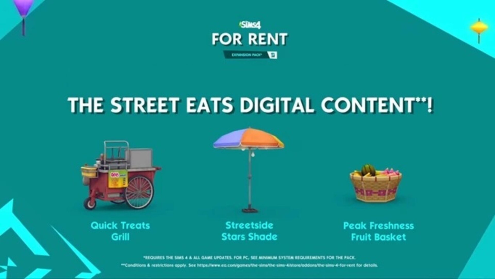 The Sims 4 - For Rent: Street Eats Digital Content DLC Origin CD Key [USD 1.57]