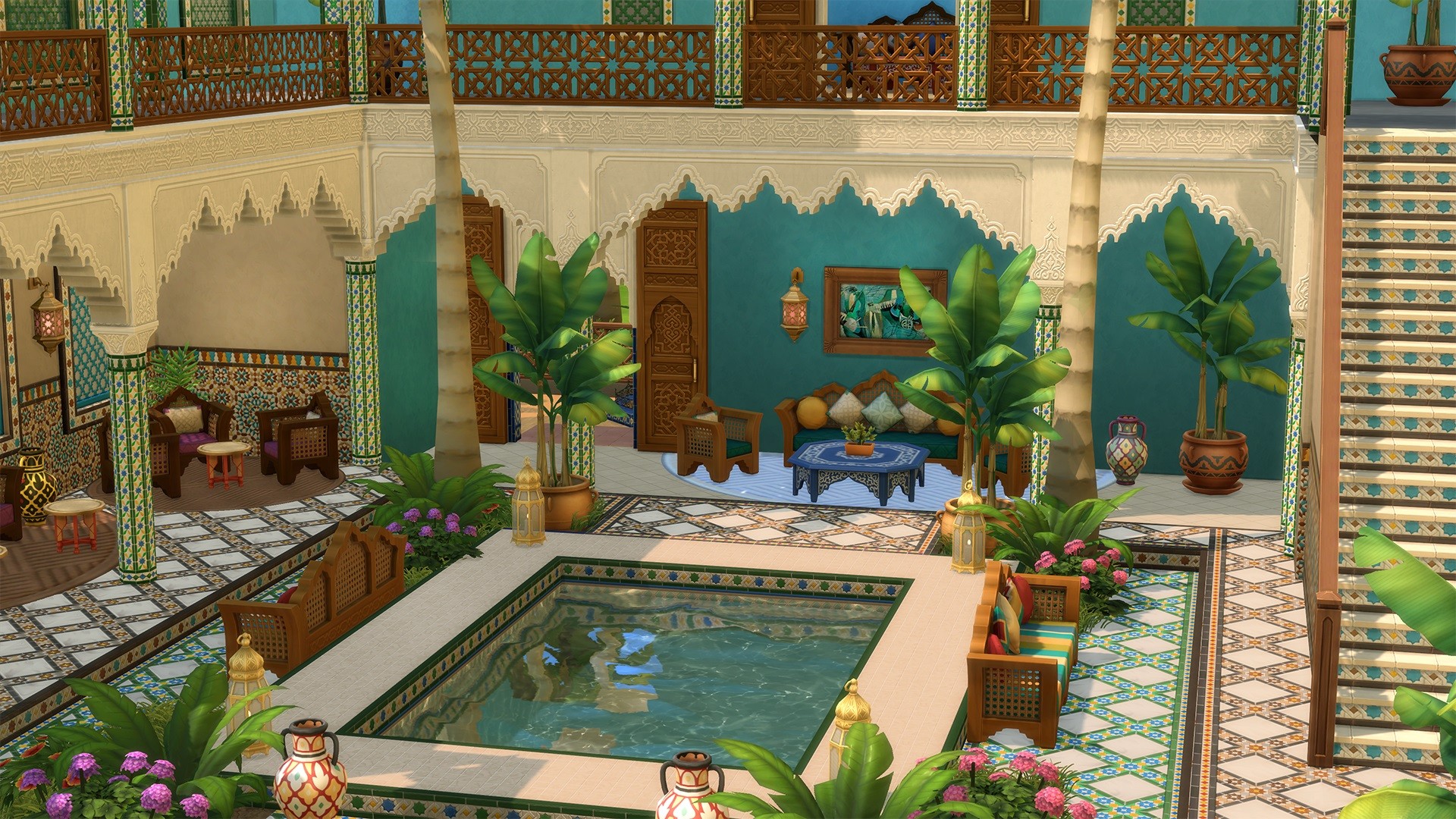 The Sims 4 - Courtyard Oasis Kit DLC Origin CD Key [USD 5.28]
