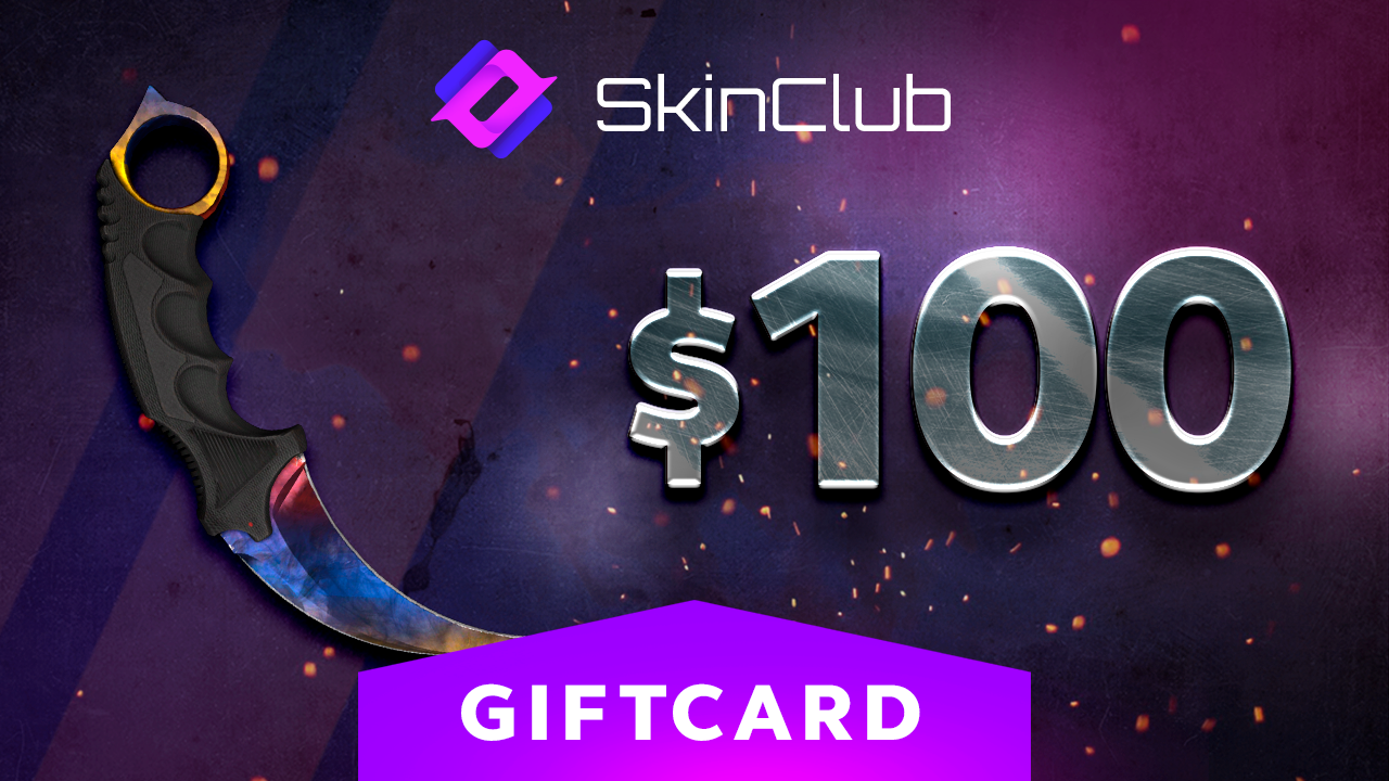 Skin.Club $100 Gift Card [USD 115.71]