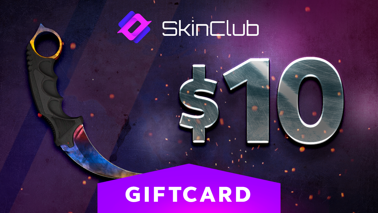 Skin.Club $10 Gift Card [USD 11.66]