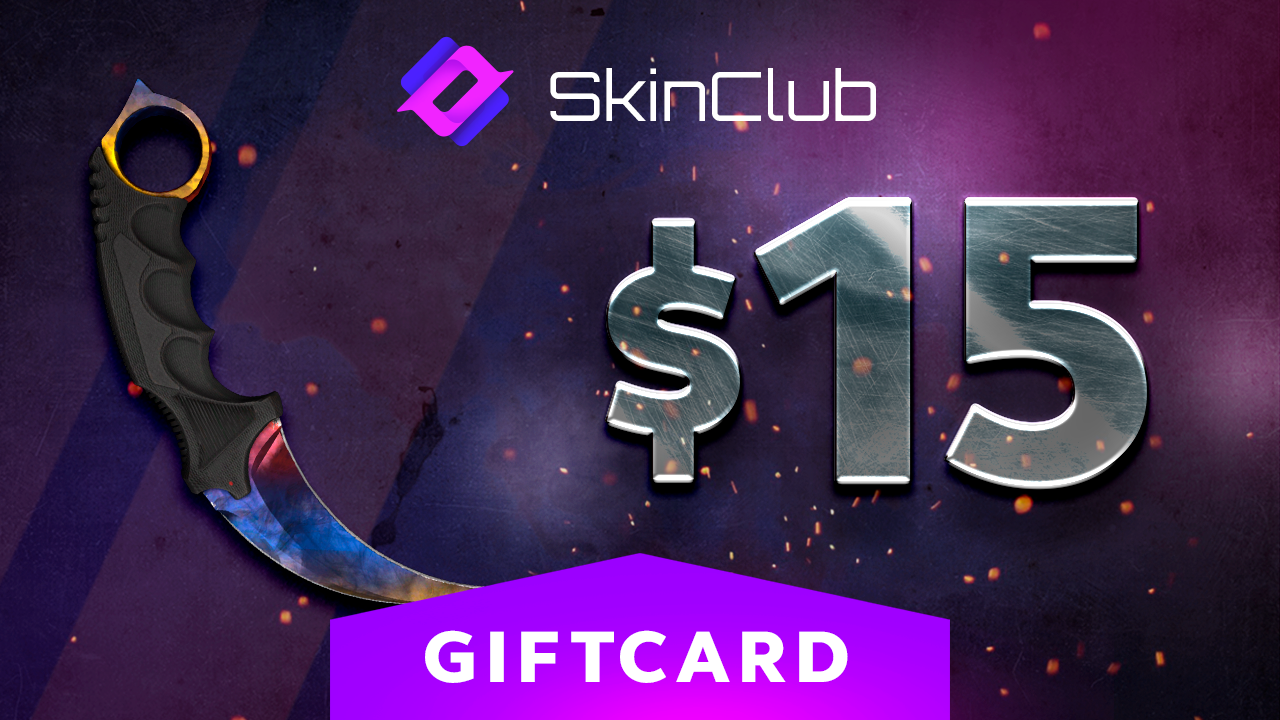 Skin.Club $15 Gift Card [USD 17.45]