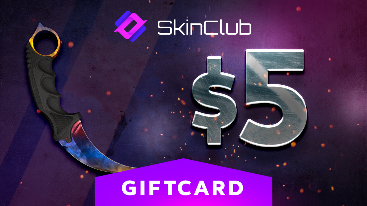Skin.Club $5 Gift Card [USD 5.89]