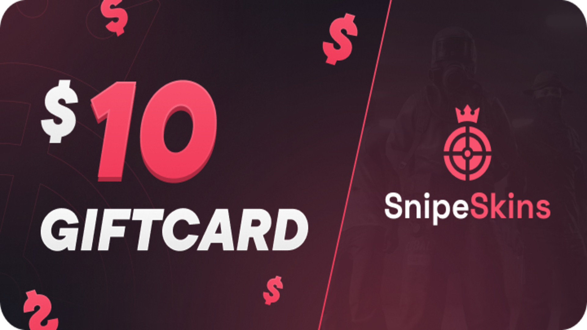 SnipeSkins $10 Gift Card [USD 12.52]