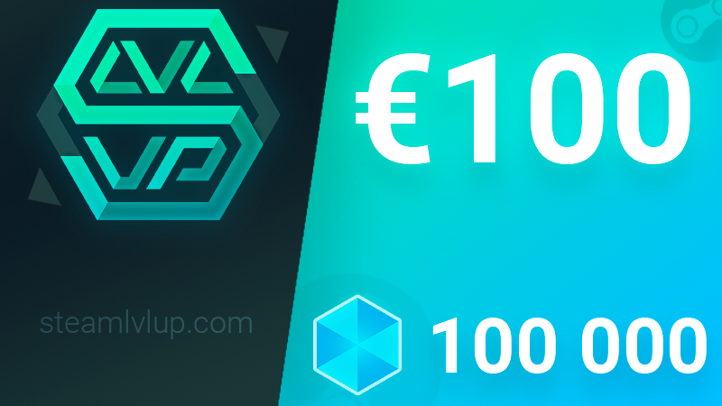 SteamlvlUP €100 Gift Code [USD 97.8]