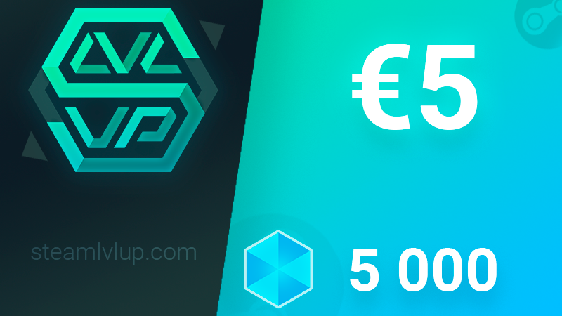 SteamlvlUP €5 Gift Code [USD 5.36]