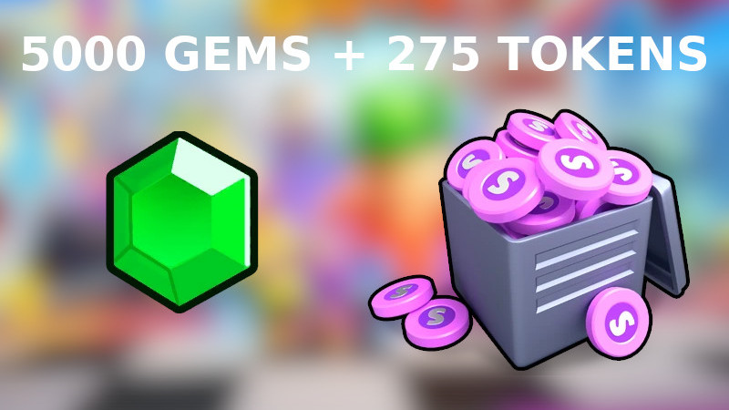 Stumble Guys - 5000 Gems + 275 Tokens Reidos Voucher [USD 10.42]